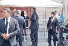 Sheinbaum Pardo recibió en Palacio Nacional Christopher Landau