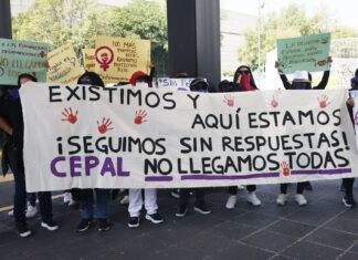 Trabajadoras sexuales protestaron para exigir ser incluidas en agenda de XVI Conferencia Regional de la Mujer