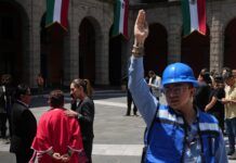Sheinbaum participa en Segundo Simulacro Nacional 2025 en Palacio Nacional