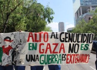 Más de 6 mil estudiantes de la FNERRR se movilizan en solidaridad con Palestina
