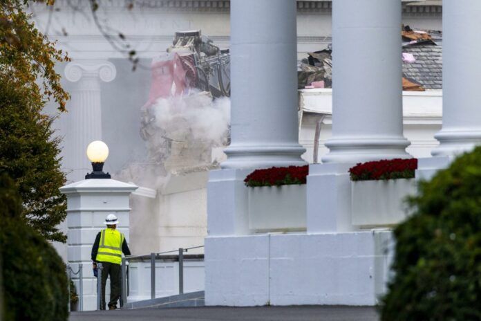 El Ala Este de la Casa Blanca será demolida totalmente para construir salón de baile de Trump