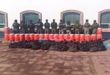 Sedena y GN aseguraron más de una tonelada de metanfetamina en Zacatecas