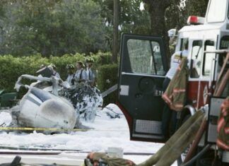 Dos muertos tras caer un avión en Florida