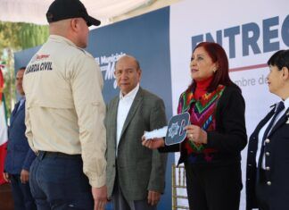 Rosi Wong Entrega 72 Nuevas Patrullas a la Guardia Civil de Tecámac