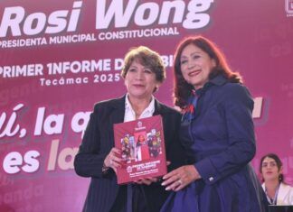 “¡Aquí, la que manda es la gente!”, afirma Rosi Wong al rendir su primer informe como presidenta municipal de Tecámac