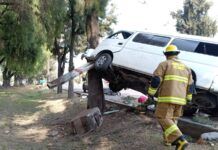 Protección Civil del Ayuntamiento de Tecámac brinda rápida atención en accidente en la México–Pachuca