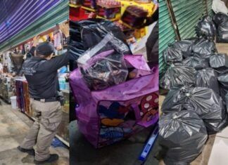 Aseguran casi media tonelada de pirotecnia en mercado de Tuxtla Gutiérrez