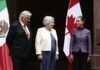 Sheinbaum recibió en Palacio Nacional a gobernadora general de Canadá, Mary Simon