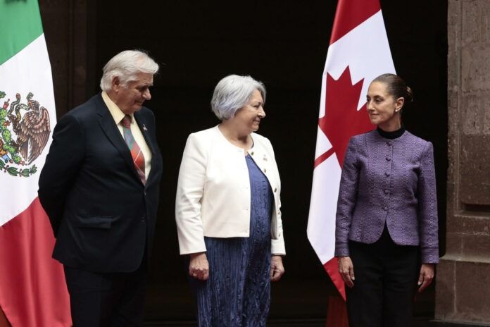 Sheinbaum recibe a la gobernadora general de Canadá, Mary Simon