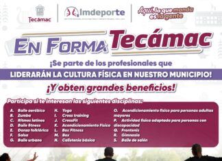 IMDEPORTE Publica Convocatoria para el Programa “En Forma Tecámac”