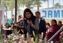Asiste la Senadora Mariela Gutiérrez al Primer Concurso Estatal de Bandas de Guerra