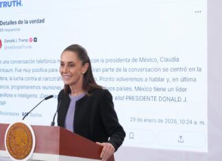 Sheinbaum y Trump sostienen llamada «productiva y cordial» sobre seguridad y comercio