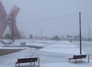 Ciudad Juárez se pinta de blanco, alertan por temperaturas de hasta -6°