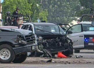 Enfrentamiento en Culiacán dejó un policía herido y cuatro detenidos