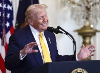 Trump añadió sus colores favoritos, dorado, rojo, blanco y azul oscuro, al Air Force One