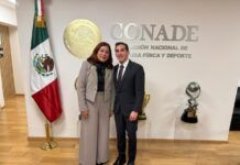 Alcaldesa Rosi Wong impulsa alianzas para fortalecer el deporte tras reunión con Rommel Pacheco y autoridades federales