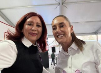 Alcaldesa Rosi Wong recibe a Claudia Sheinbaum en Tecámac para entrega de 500 escrituras del programa Vivienda para el Bienestar