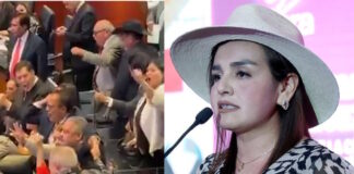 Morenistas corean “¡Morón!” ante visita de Grecia Quiroz al Senado Senado
