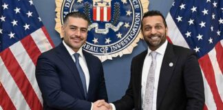Omar García Harfuch se reúne con director del FBI