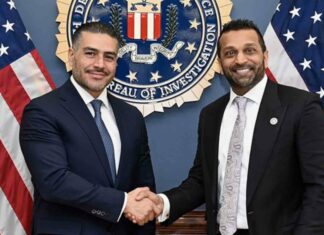 Omar García Harfuch se reúne con director del FBI