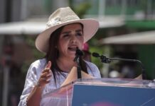 “Sin seguridad no hay movilidad”: Grecia Quiroz al inaugurar Teleférico en Uruapan