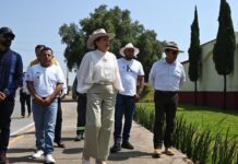 Alcaldesa Rosi Wong supervisa trabajos de rehabilitación de la planta de tratamiento en Santa Cruz la Capilla