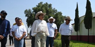Alcaldesa Rosi Wong supervisa trabajos de rehabilitación de la planta de tratamiento en Santa Cruz la Capilla