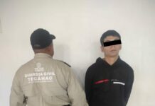 Guardia Civil de Tecámac frustra robo de vehículo con violencia y detiene a presunto implicado