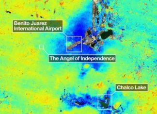 Nuevo satélite de NASA revela en tiempo real hundimiento de CDMX