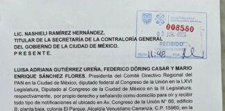 Formaliza PAN denuncia contra Clara Brugada y Raúl Basulto por desvío de recursos CDMX