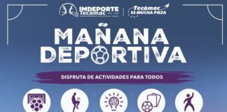 Presidenta municipal Rosi Wong impulsa activación física y convivencia para las familias tecamaquenses con ‘mañana deportiva’