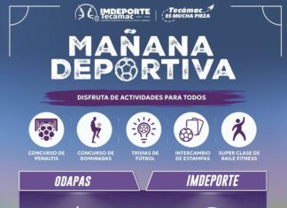 Presidenta municipal Rosi Wong impulsa activación física y convivencia para las familias tecamaquenses con ‘mañana deportiva’