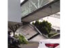 Se desprendió techumbre de puente peatonal en Terminal 1 del AICM