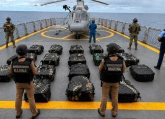 Aseguran más de 800 kg de cocaína en costas de Guerrero; hay 5 detenidos