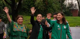 Claudia Sheinbaum encabeza respaldo a la Selección Mexicana en Azcapotzalco