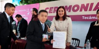 Alcaldesa Rosi Wong acompaña a estudiantes de Tecámac en sus ceremonias de graduación y entrega infraestructura educativa