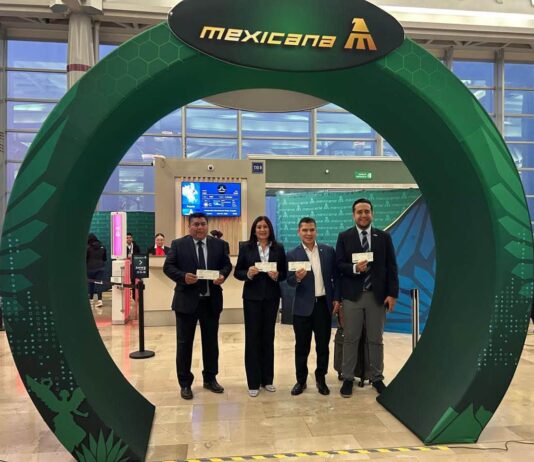 Alcaldesa Rosi Wong acude a inauguración del nuevo vuelo de mexicana en su ruta AIFA-Bajío, un paso de avanzada en la conectividad nacional