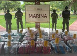 Aseguran más de una tonelada de presunta cocaína en puerto de Lázaro Cárdenas