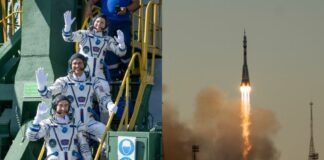 Rusia lanza nave Soyuz MS-29 con tres tripulantes a bordo rumbo a la EEI
