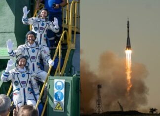 Rusia lanza nave Soyuz MS-29 con tres tripulantes a bordo rumbo a la EEI