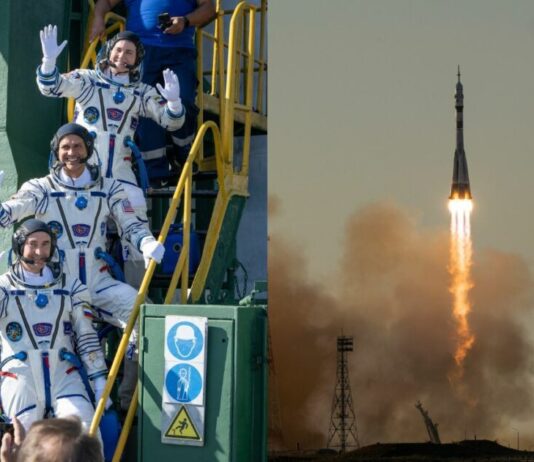Rusia lanza nave Soyuz MS-29 con tres tripulantes a bordo rumbo a la EEI