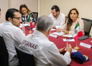 Supervisan operación aduanera en el Aeropuerto Internacional de Cancún