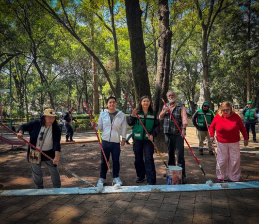 Nancy Núñez encabeza jornada de mantenimiento en el Parque de la China