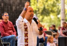 Se reúnen mil coyoacanenses en Santa Úrsula en defensa de la soberanía de México; Llama Alejandro Robles a difundir logros y alcances de la 4T