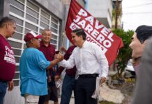 Recorre Pável Jarero las Calles de Tepic; Lleva Mensaje de Defensa de la Cuarta Transformación a la Colonia Amado Nervo