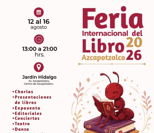 Anuncia Azcapotzalco Feria Internacional del Libro 2026 en Jardín Hidalgo