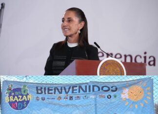 Sheinbaum va por equipo infantil de Tijuana varado en Colombia tras sismo