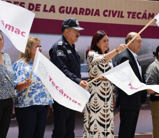 Rosi Wong da banderazo de salida a nuevas unidades para la Guardia Civil de Tecámac
