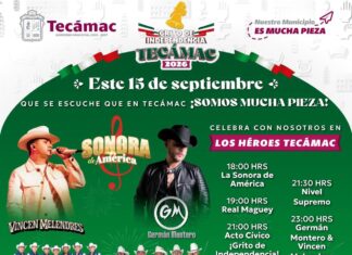 Presidenta municipal Rosi Wong lleva las celebraciones de Independencia a cuatro comunidades de Tecámac